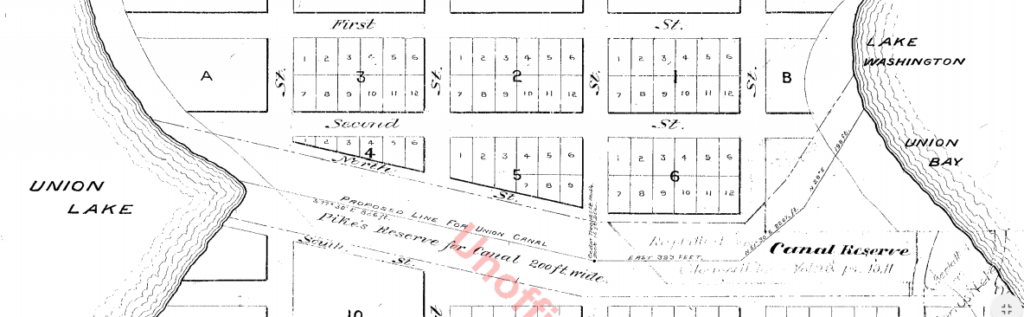 Portion of Plan of Union City, 1869