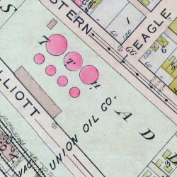 Baist Real Estate Atlas of Seattle, showing Eagle Street, 1912