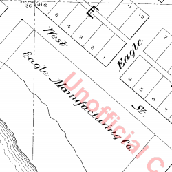 Plat of the 4th Addition to the City of Seattle as laid off by William N. Bell, showing Eagle Street, 1881