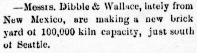 Dibble and Wallace Advertisement, Northwest Enterprise, April 8, 1882