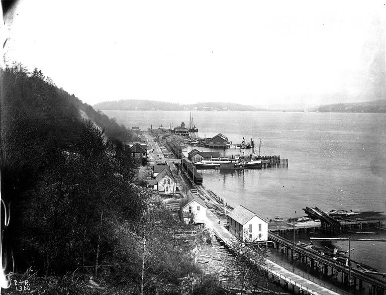 Looking northwest up what is now Harbor Avenue SW toward Duwamish Head, April 1902