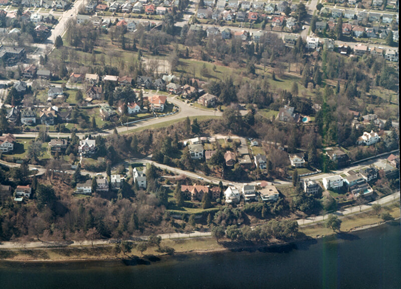 Aerial of Mount Baker Park, March 18, 1971