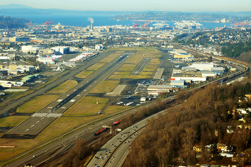 Boeing Field aerial