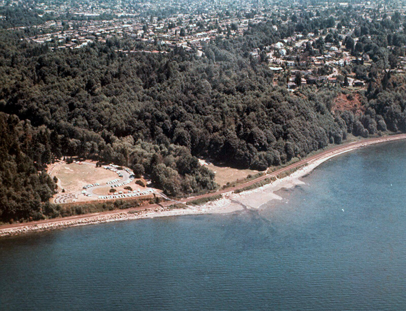 Aerial view of Carkeek Park, 1969