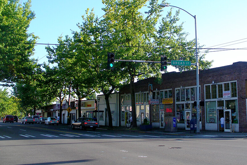 Intersection of S Orcas Street and Rainier Avenue S