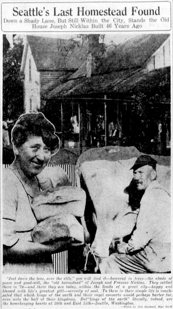 Photograph of Joseph and Frances Nicklas, The Seattle Star, June 26, 1924